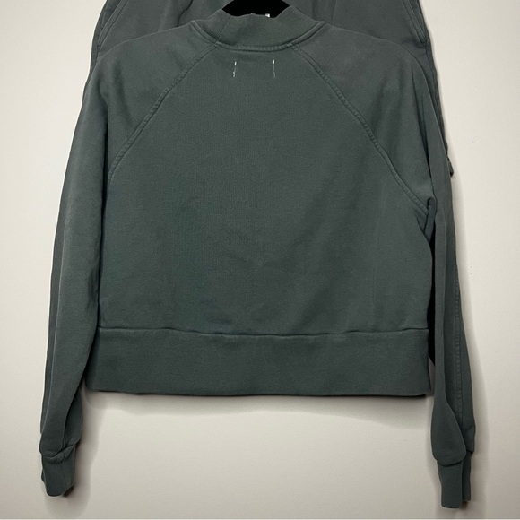 EVERLANE 2 Piece SET The Track Dark Green Organic Cotton Loungewear Casual Set - Picture 7 of 12